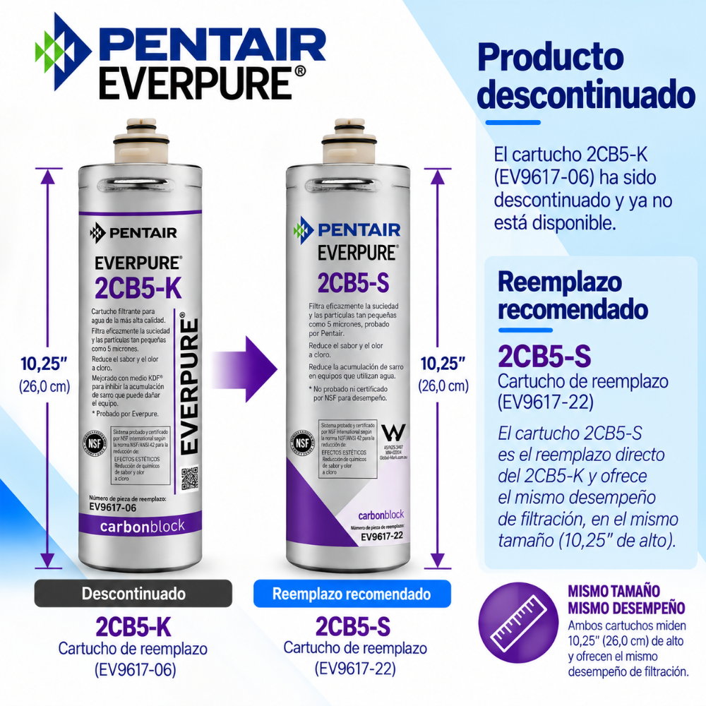 Everpure 2CB5K Cartridge EV961706 - Discontinued Water Filtration Cartridge Everpure - eFilters