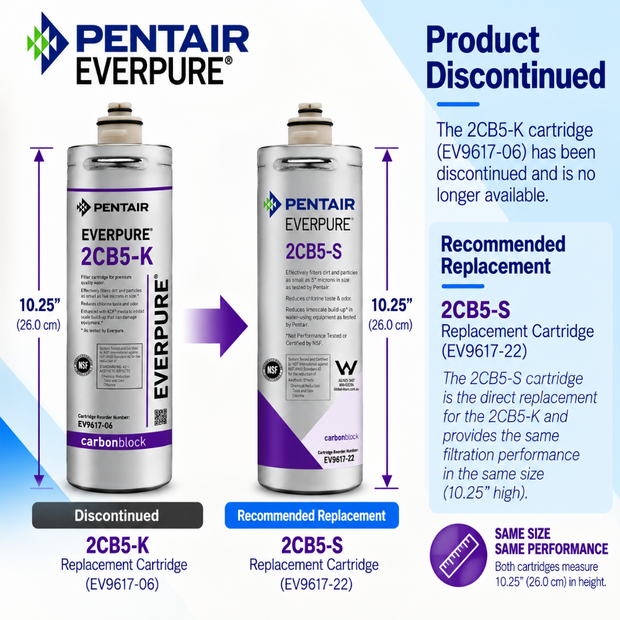 Everpure 2CB5K Cartridge EV961706 - Discontinued Water Filtration Cartridge Everpure - eFilters