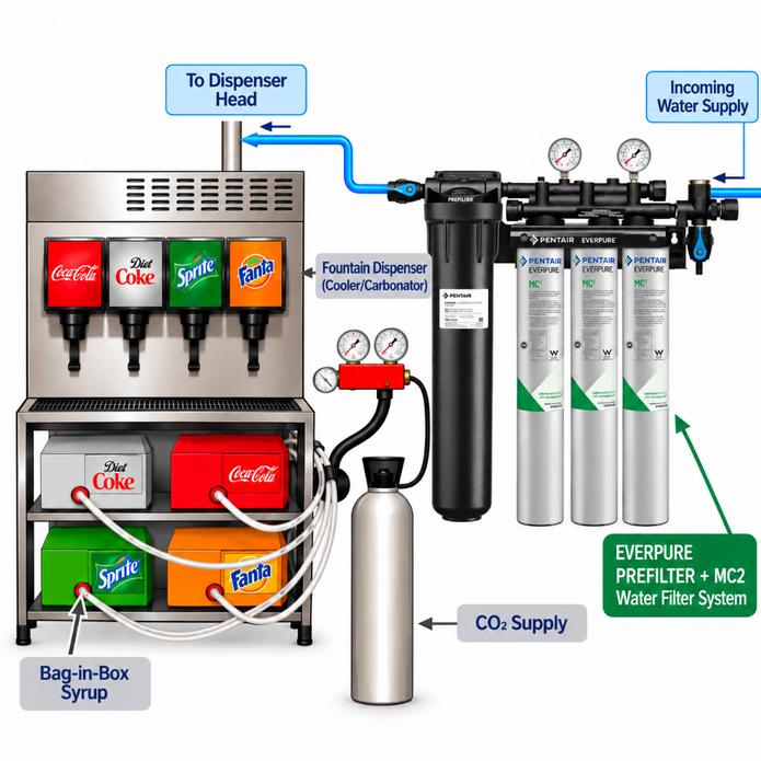 Everpure Coldrink 3-MC(2) Water Filter System EV932803 Water Filtration Systems Everpure - eFilters
