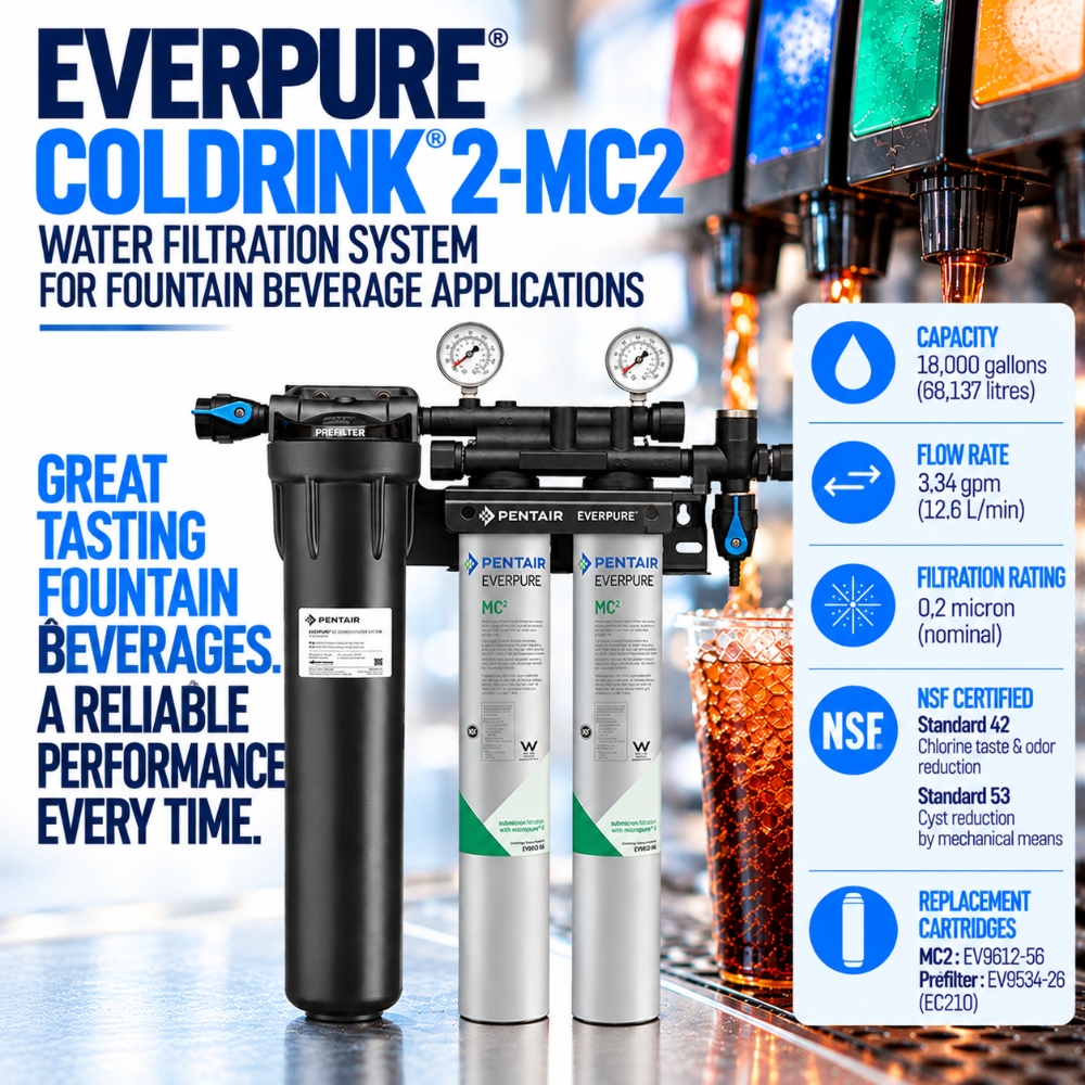 Everpure Coldrink 2-MC(2) Water Filter System EV932802 Water Filtration Systems Everpure - eFilters