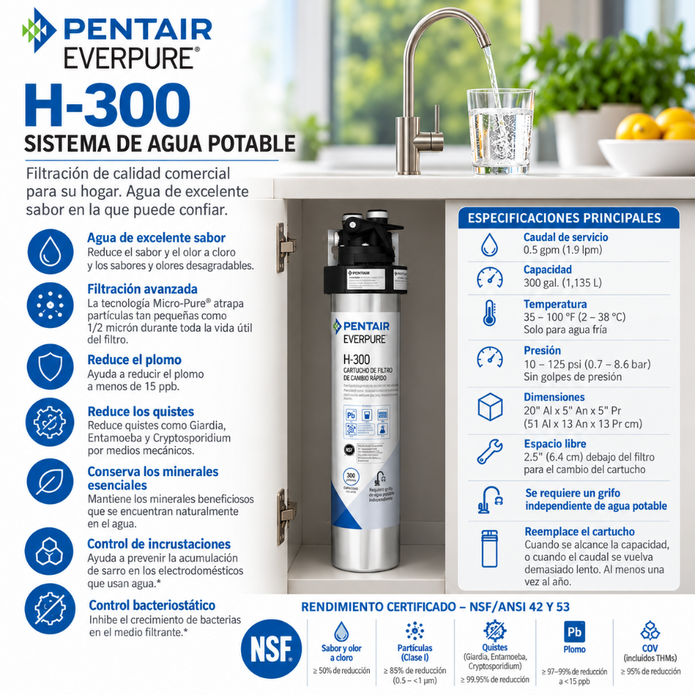 Everpure H300 Water Filtration System EV927076 Water Filtration Systems Everpure - eFilters