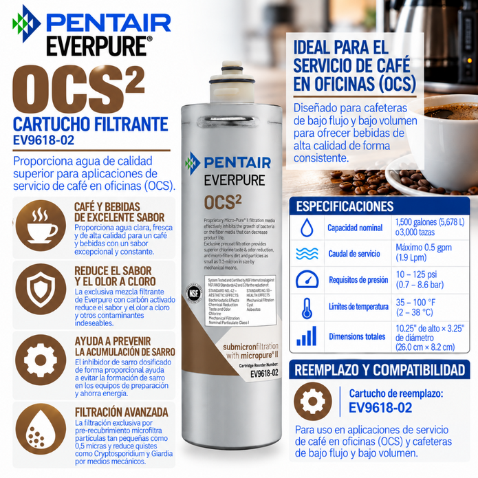 Everpure OCS(2) Water Filter Cartridge EV961807 - 6 pack Water Filtration Cartridge Everpure - eFilters