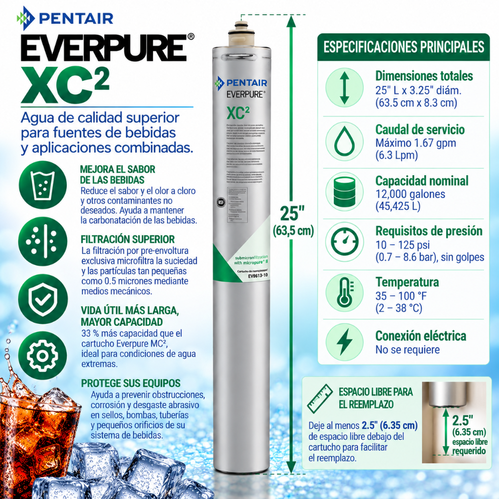 Everpure XC(2) Cartridge EV961310 Water Filtration Cartridge Everpure - eFilters