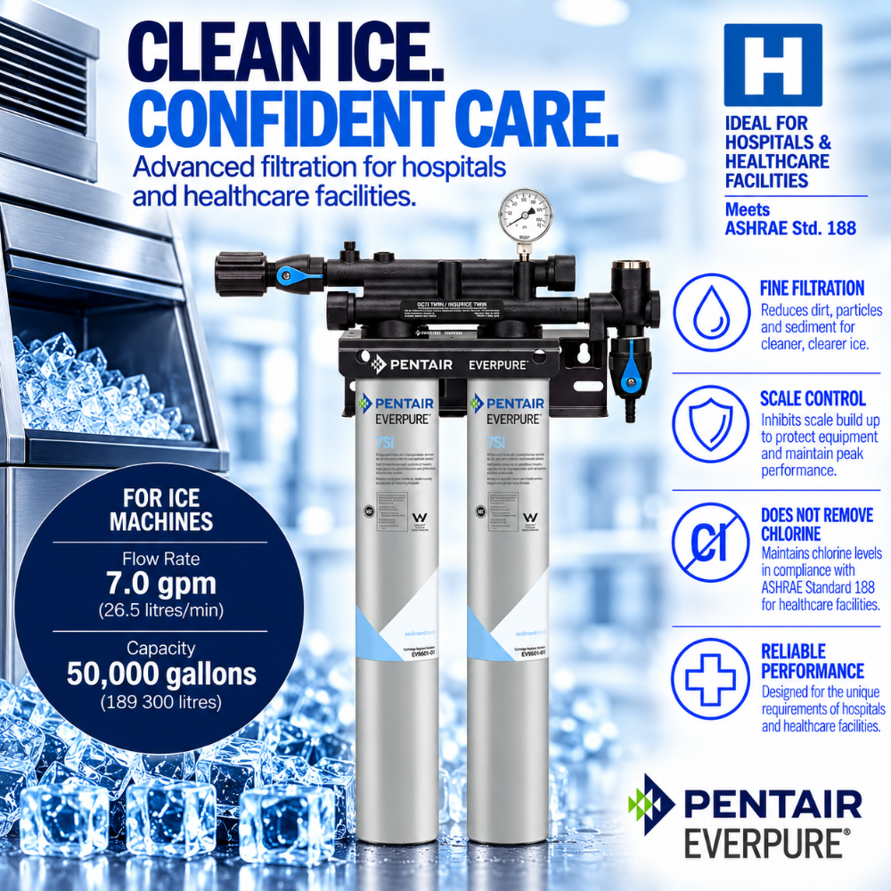 Everpure Insurice Twin 7SI Water Filter System EV932472 Water Filtration Systems Everpure - eFilters