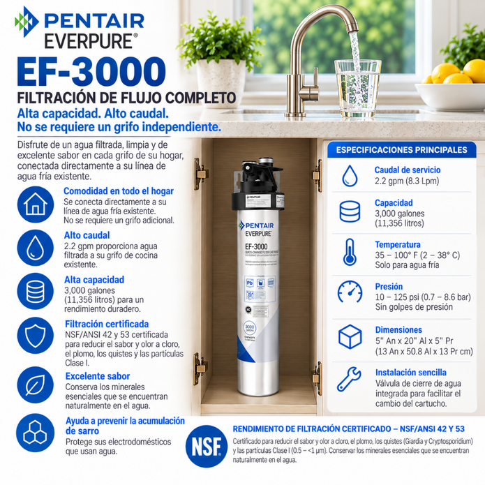 Everpure EF3000 Water Filtration System EV985700 Water Filtration Systems Everpure - eFilters