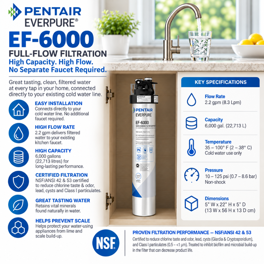 Everpure EF6000 Water Filtration System EV985500 Water Filtration Systems Everpure - eFilters