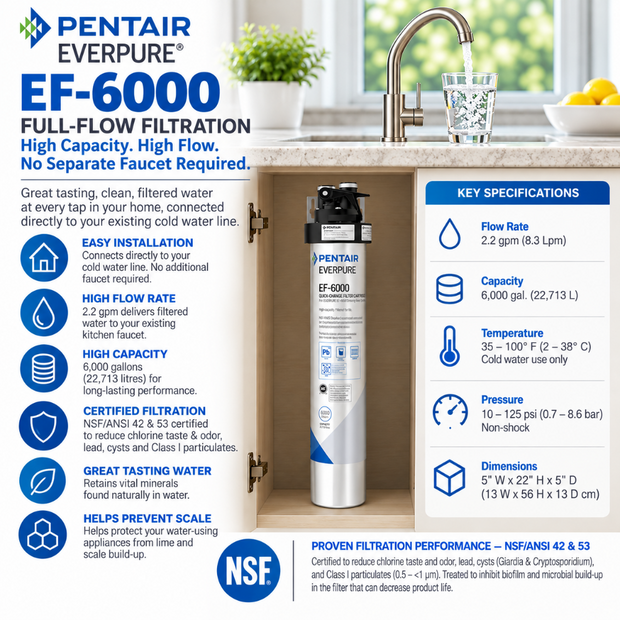 Everpure EF6000 Water Filtration System EV985500 Water Filtration Systems Everpure - eFilters
