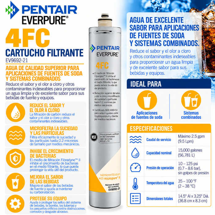 Everpure 4FC Cartridge EV969221 Water Filtration Cartridge Everpure - eFilters