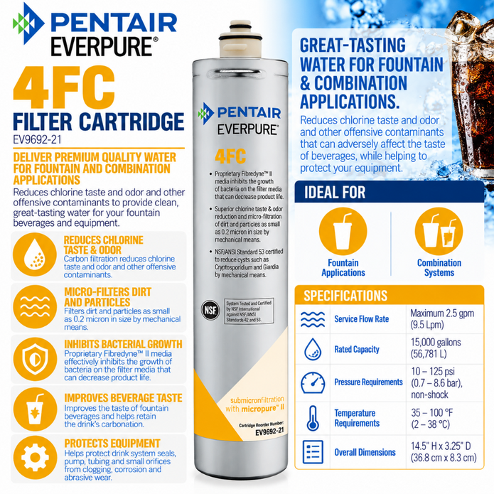 Everpure 4FC Cartridge EV969221 Water Filtration Cartridge Everpure - eFilters