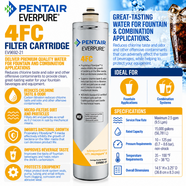 Everpure 4FC Cartridge EV969221 Water Filtration Cartridge Everpure - eFilters