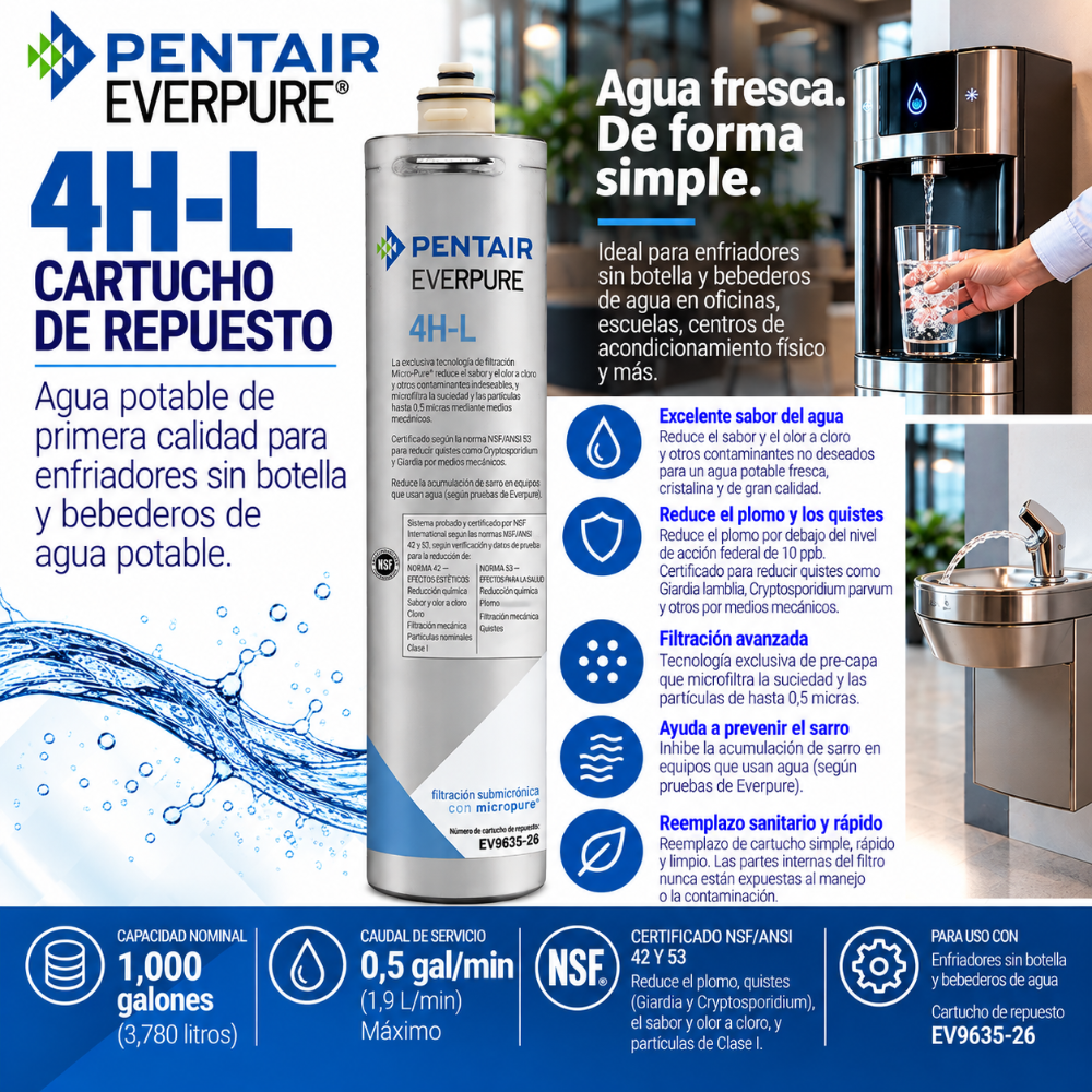 Everpure 4HL Cartridge EV963526 Water Filtration Cartridge Everpure - eFilters
