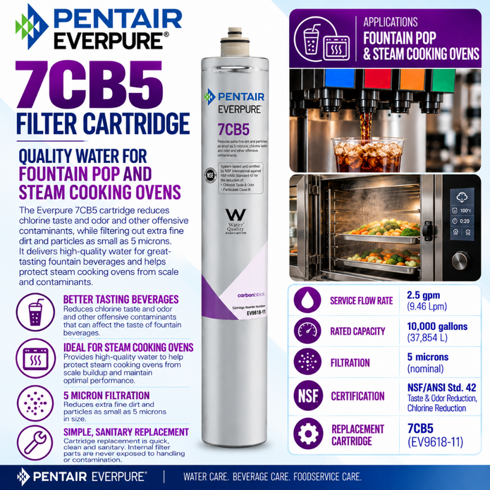 Everpure 7CB5 Water Filter Cartridge EV961816 - 6 Pack Water Filtration Cartridge Everpure - eFilters