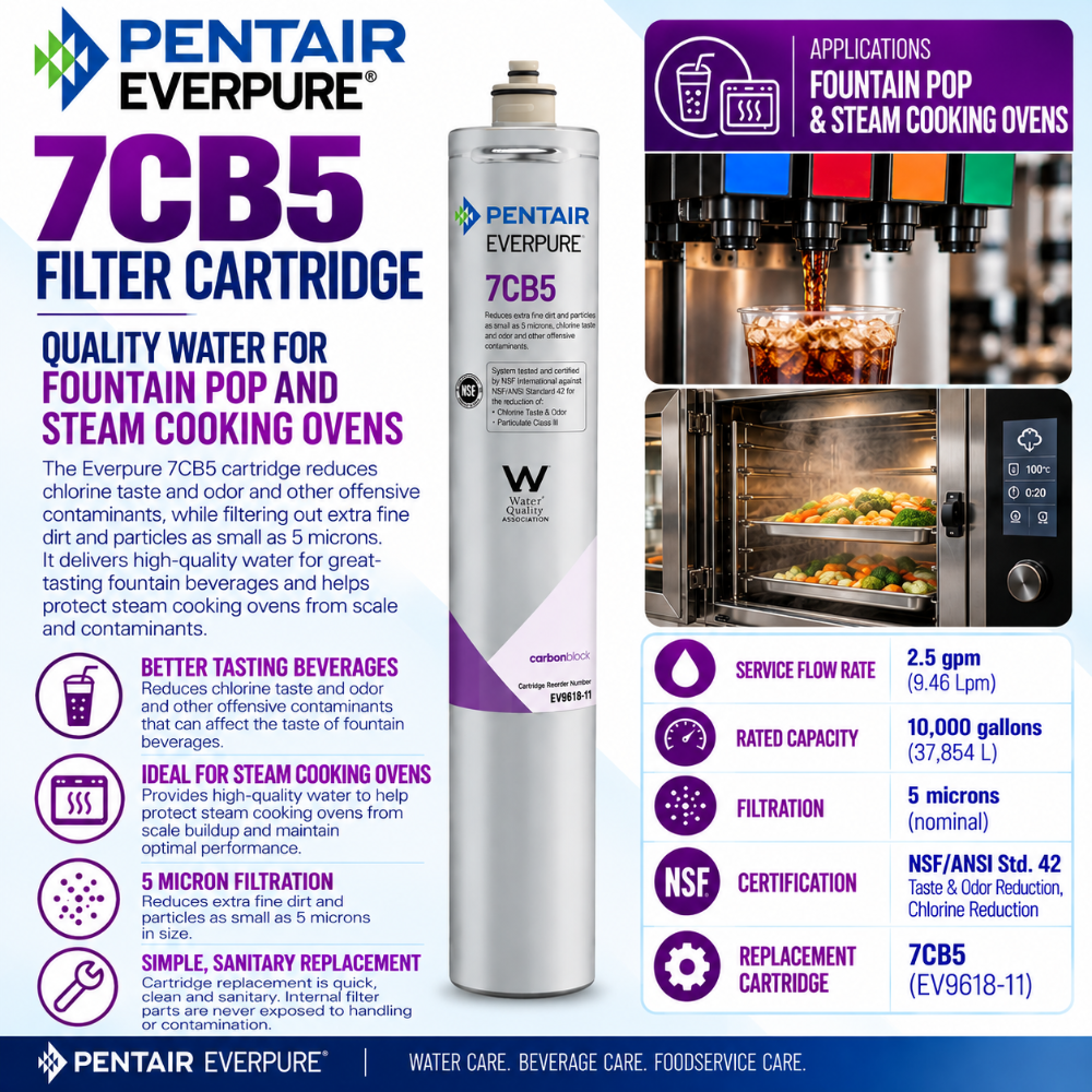 Everpure 7CB5 Water Filter Cartridge EV961816 - 6 Pack Water Filtration Cartridge Everpure - eFilters