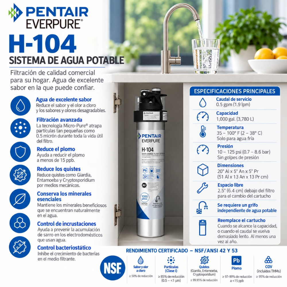 Everpure H104 Water Filtration System EV926271 Water Filtration Systems Everpure - eFilters