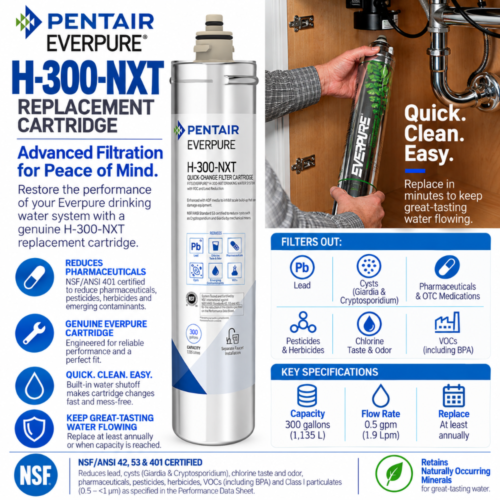 Everpure H300 NXT Replacement Water Filter Cartridge EV927441 Water Filtration Cartridge Everpure - eFilters