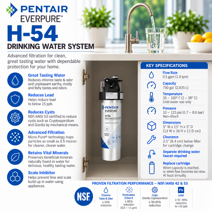Everpure H54 Water Filtration System EV925267 Water Filtration Systems Everpure - eFilters