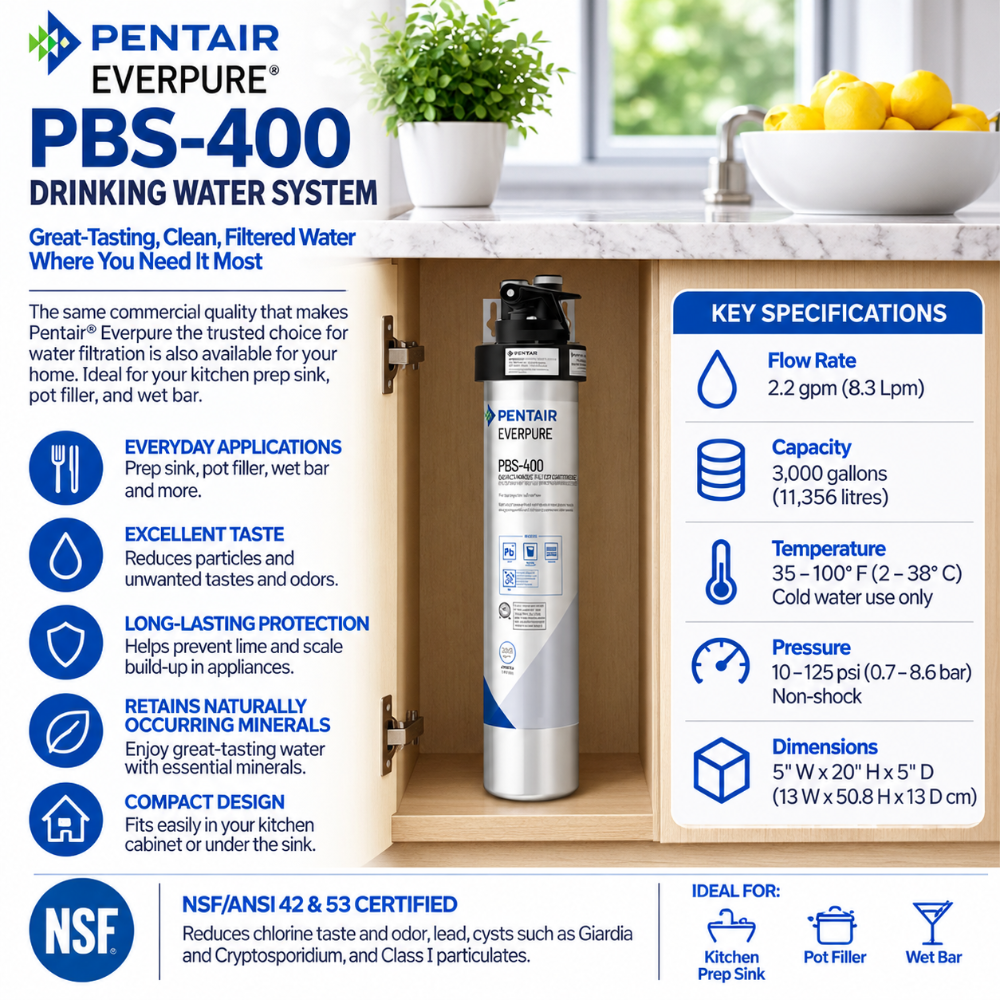 Everpure PBS400 Water Filtration System EV927085 Water Filtration Systems Everpure - eFilters