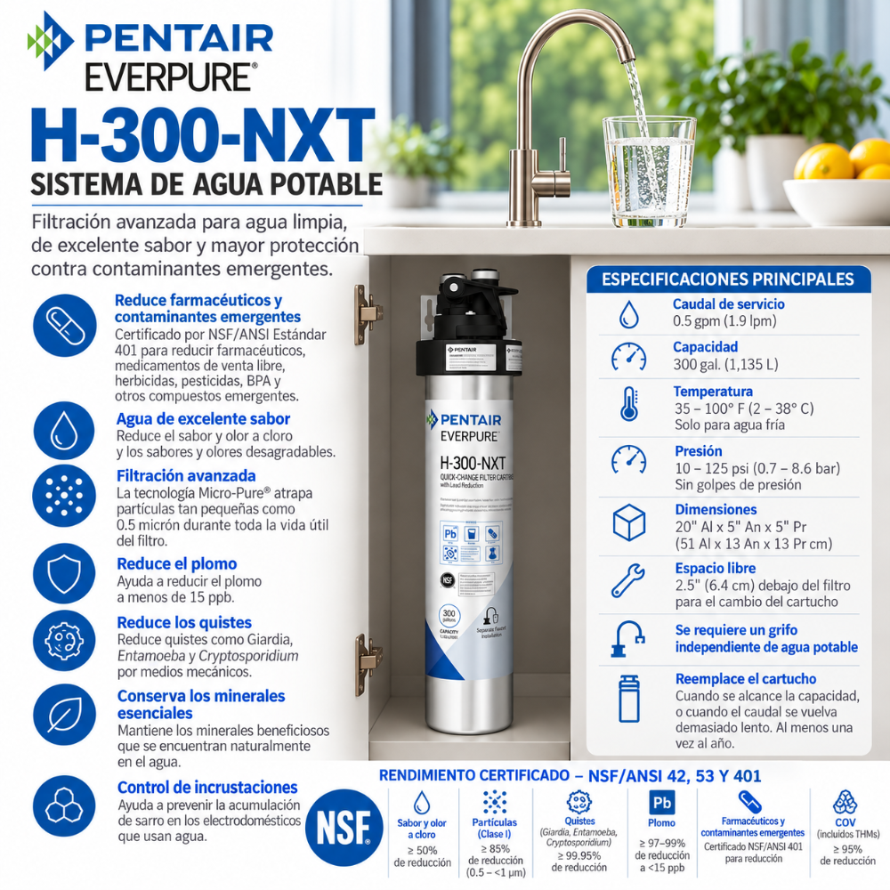 Everpure H300 NXT Water Filtration System EV927151 Water Filtration Systems Everpure - eFilters