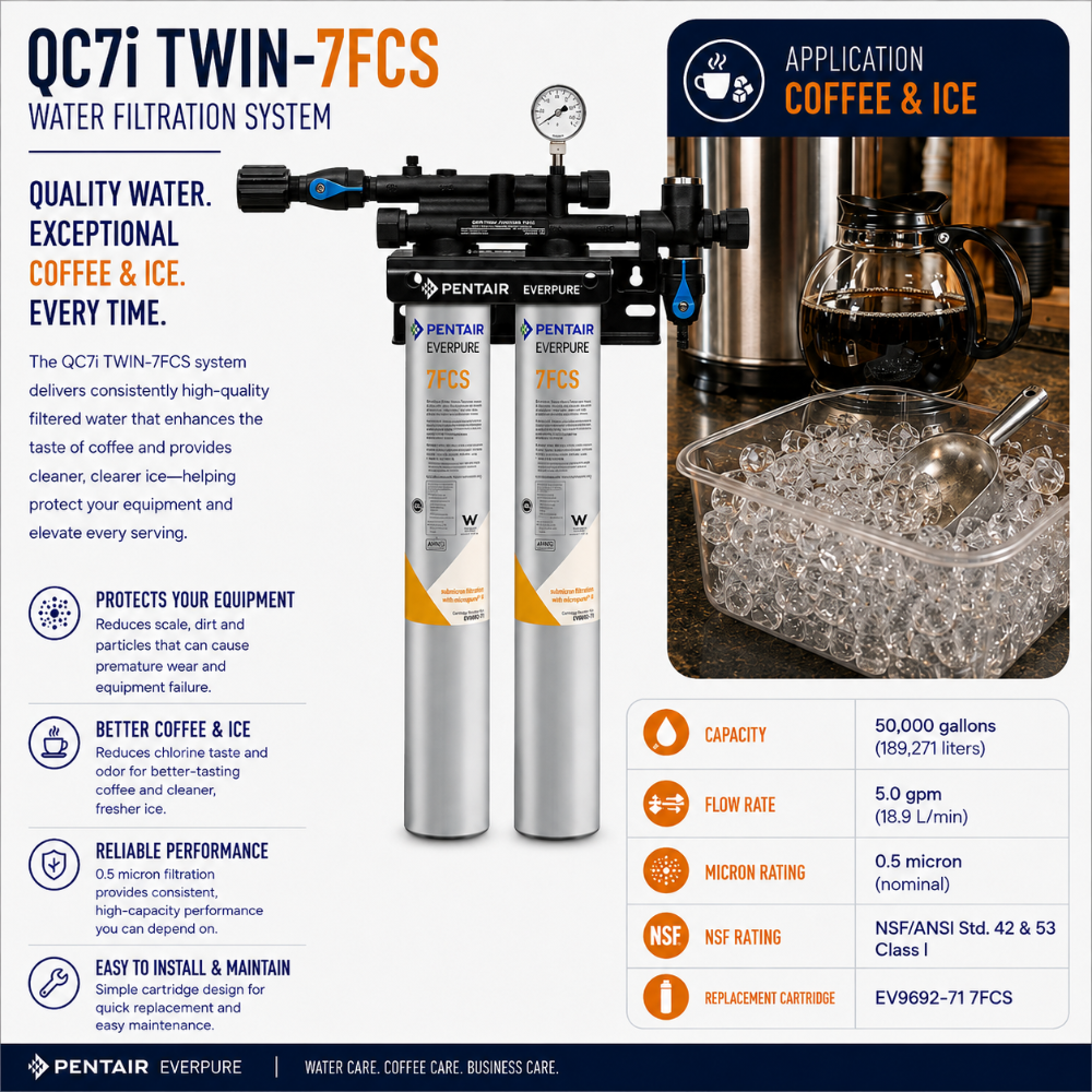 Everpure QC7i Twin-7FCS Water Filtration System