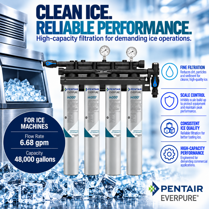 Everpure Insurice Quad i4000(2) Water Filter System EV932504 Water Filtration Systems Everpure - eFilters