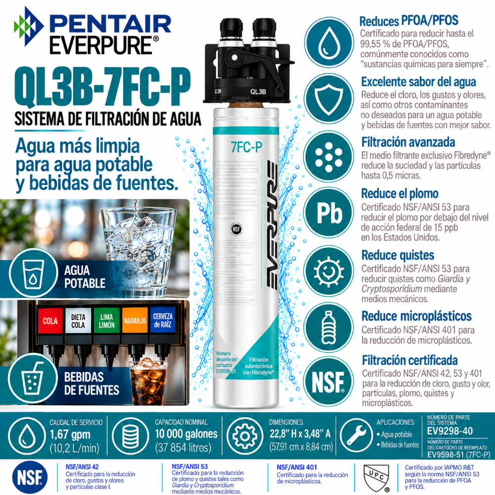 Everpure QL3B-7FCP Water Filter System EV929840 - Forever Chemicals Water Filtration Systems Everpure - eFilters