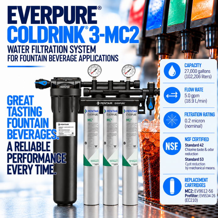 Everpure Coldrink 3-MC(2) Water Filter System EV932803 Water Filtration Systems Everpure - eFilters