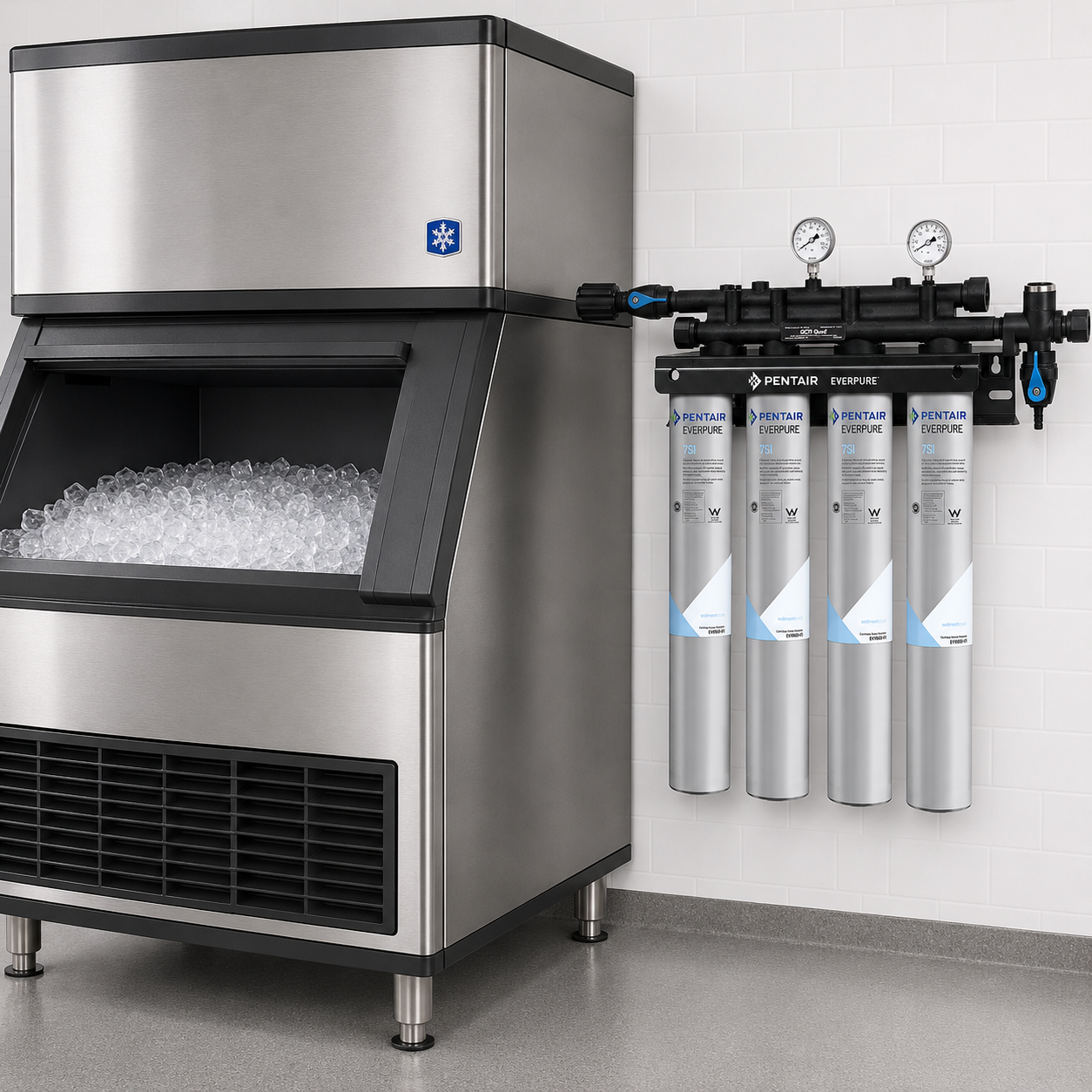 Everpure Insurice Quad 7SI Water Filter System EV932476 Water Filtration Systems Everpure - eFilters