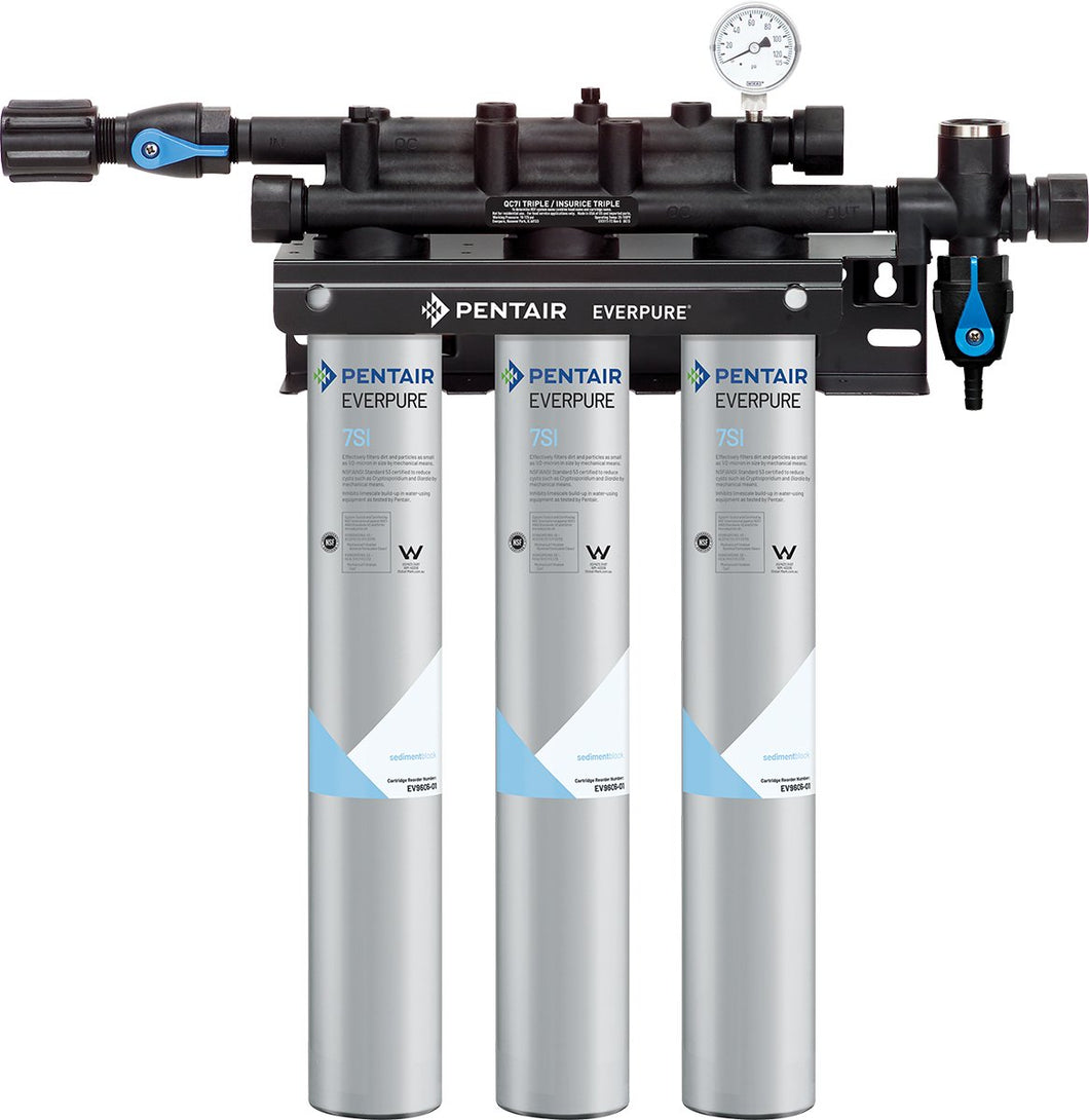 Everpure Insurice Triple 7SI Water Filter System EV932474 - Efilters.net